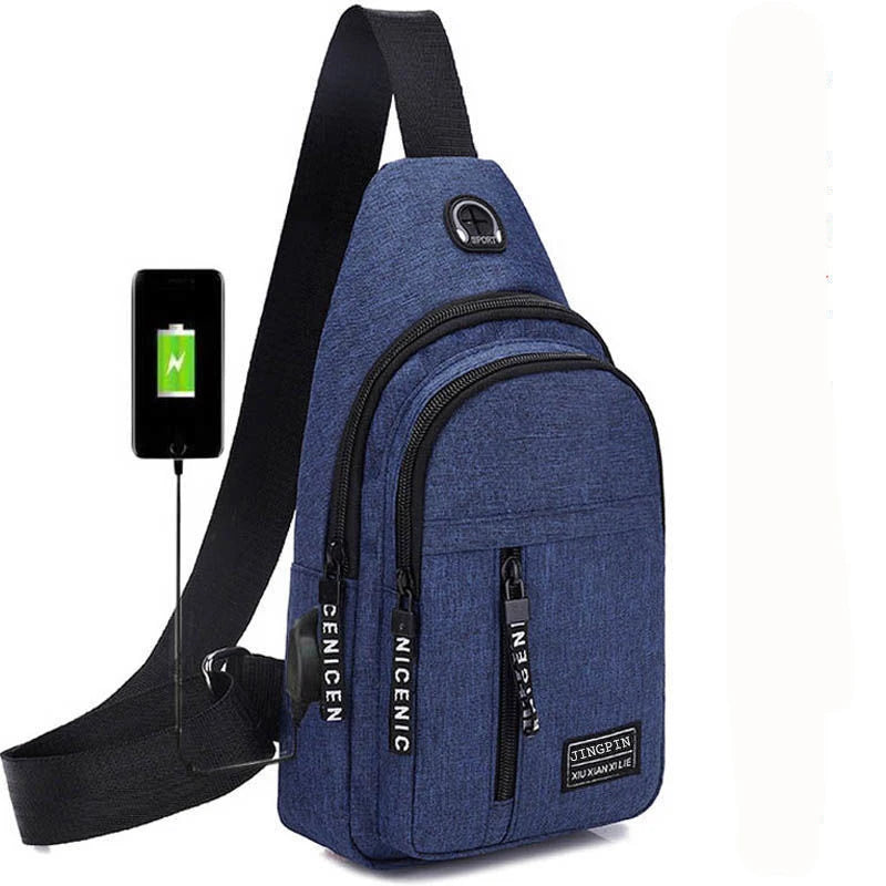 Small Unisex Oxford Chest Crossbody Bags