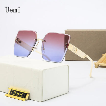 Rimless Square Frame Shades with UV