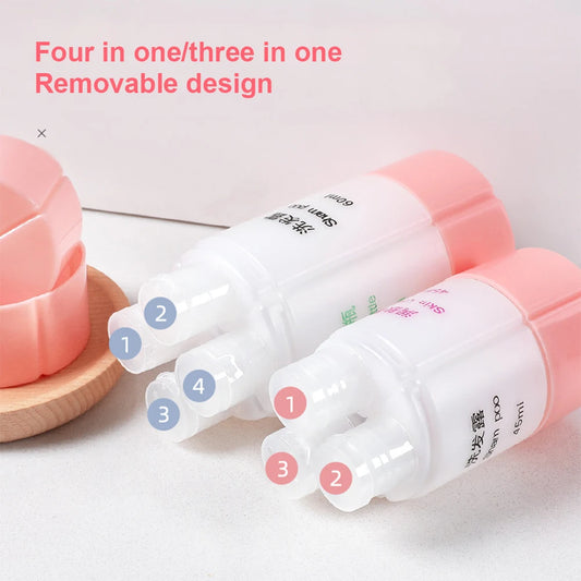 4-in-1/3 in 1 Travel Bottle Set Organized Leak Proof Travel Tubes Dispensing Containers