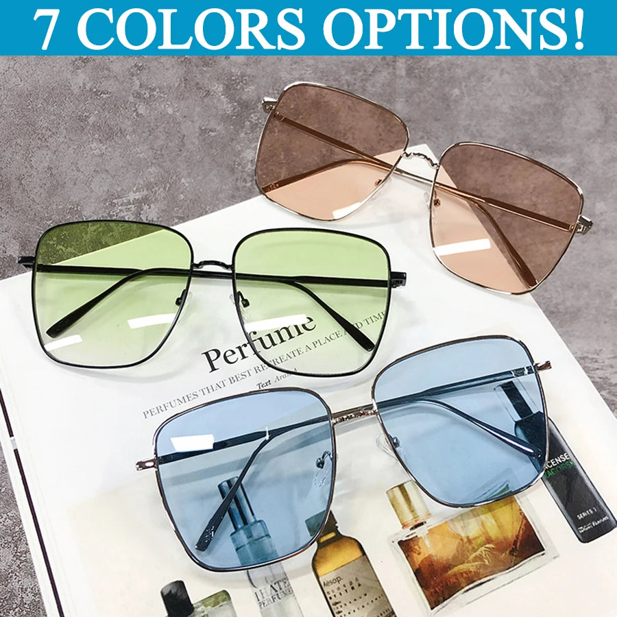 Unisex Retro Alloy Frame Sun Glasses