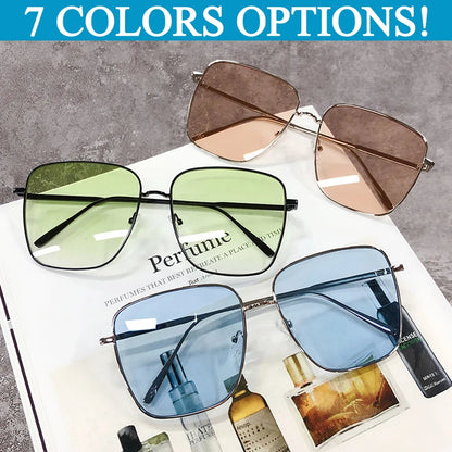 Unisex Retro Alloy Frame Sun Glasses