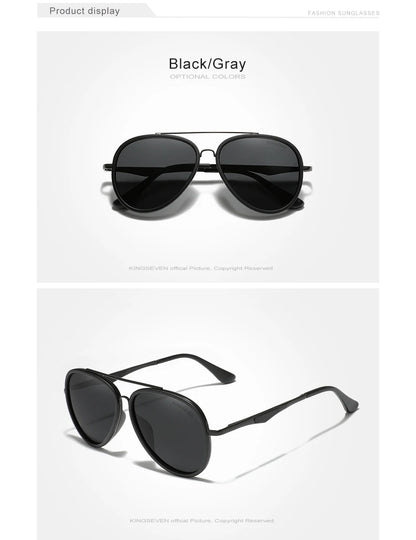 Classic Pilot Polarized Sunglasses with UV Blocking Oculos