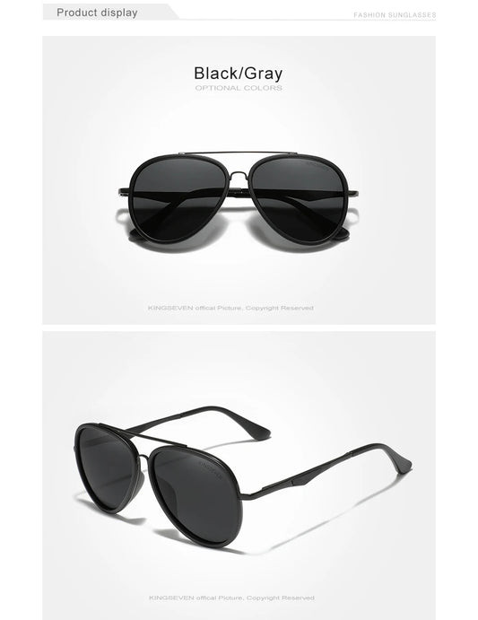 Classic Pilot Polarized Sunglasses with UV Blocking Oculos