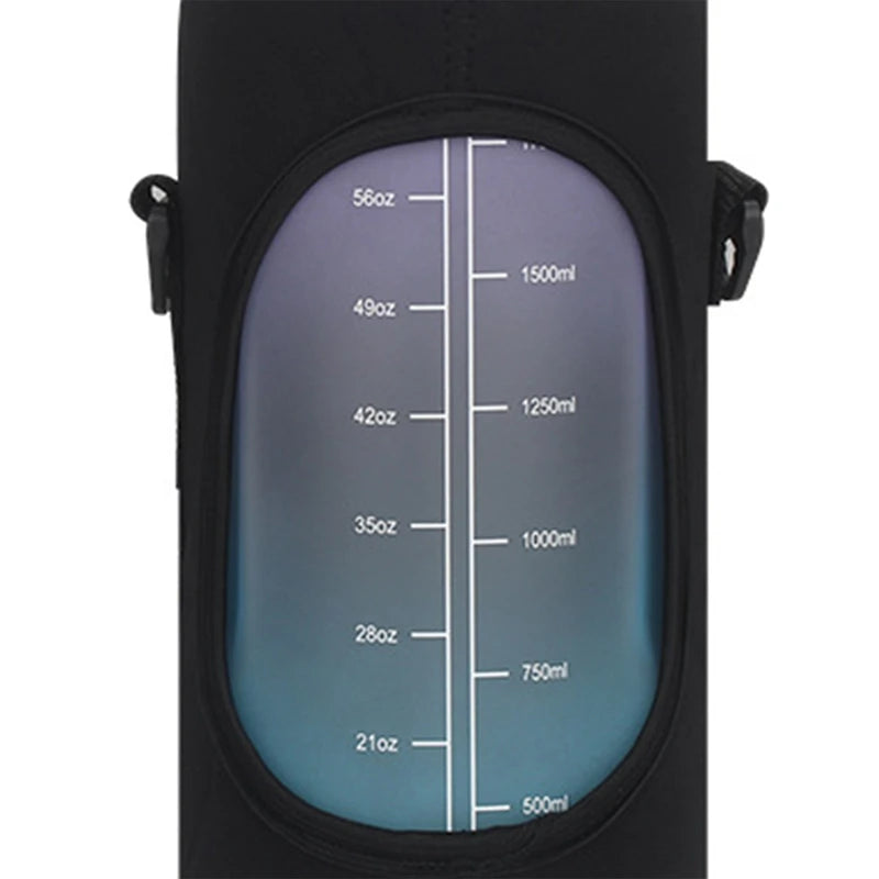 Half Gallon Sport Water Bottle Insulated Sleeve With Strap