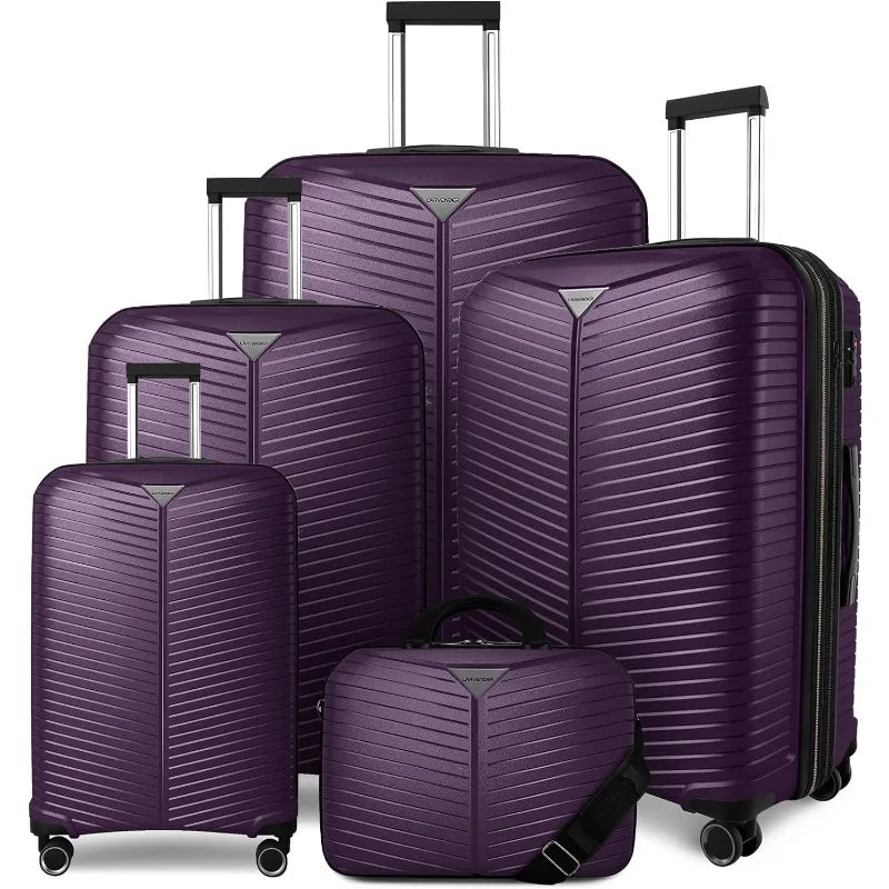 Luggage Sets 5 Piece, Expandable, Spinner Wheels