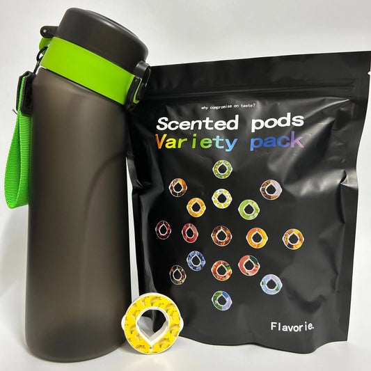 Fitness Bottle With Flavor Pods And Straw 750ml
