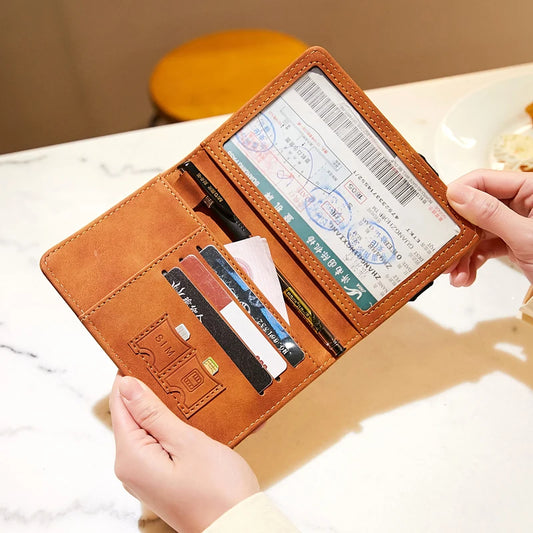 RFID shielded passport and vaccine card holder, movable card slot