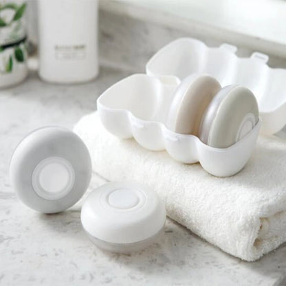 4pcs/set Portable  Refillable Round Travel Cosmetics Bottles