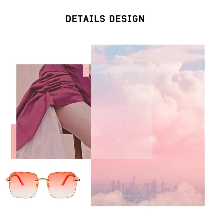 Rimless Women's Sunglasses