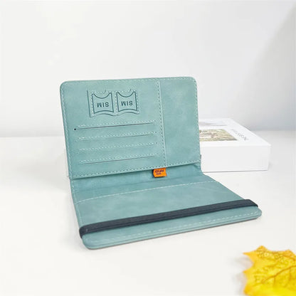 RFID Vintage Business Passport Covers Holder Multi-Function ID Bank Card PU Leather Wallet Case Travel Accessories