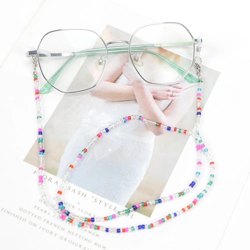 Multifunctional Lanyard Bohemian Colorful Bead Chain for Eyewear