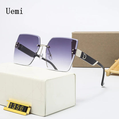 Rimless Square Frame Shades with UV