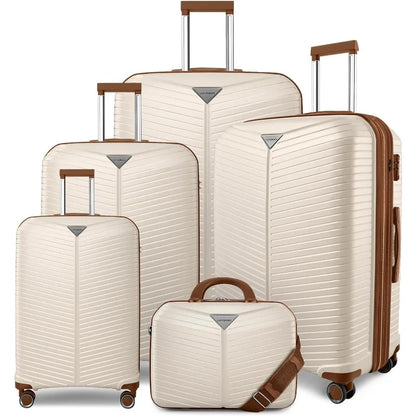 Luggage Sets 5 Piece, Expandable, Spinner Wheels