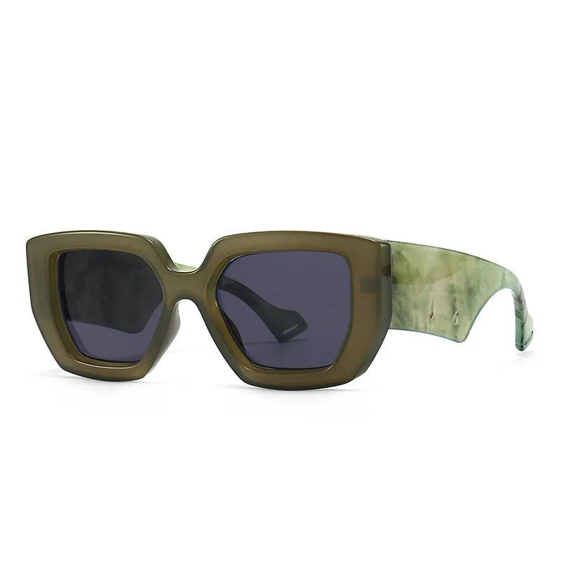 Colorful Wide Square Sunglasses