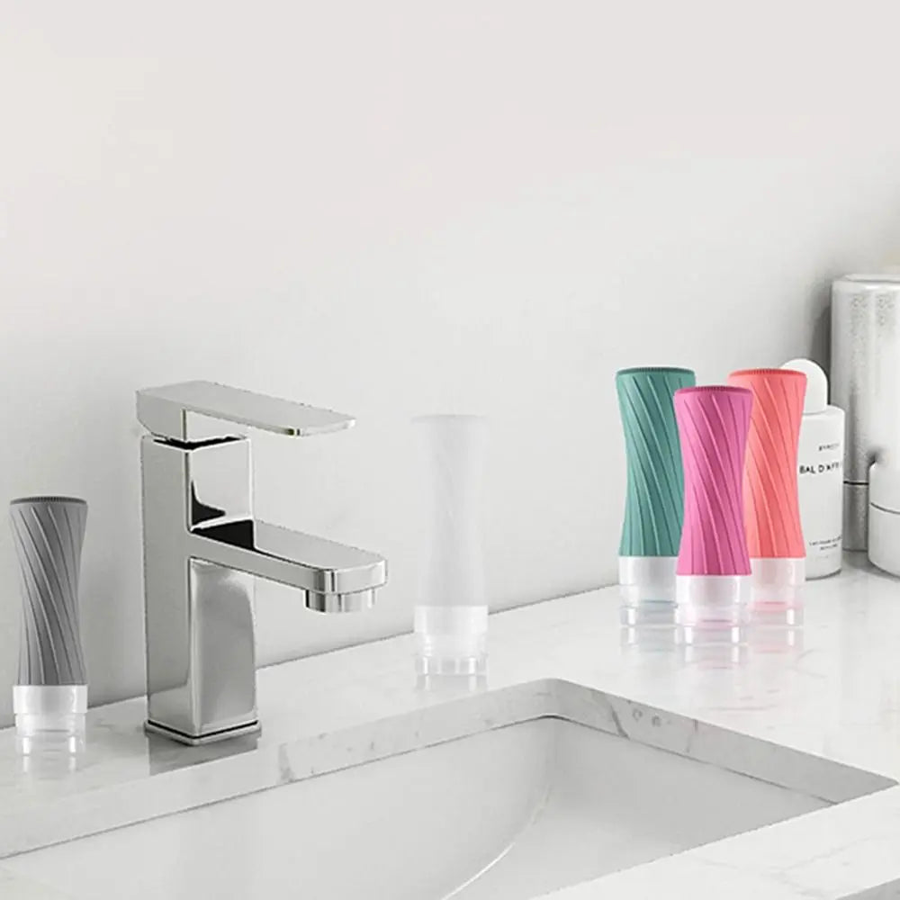 Silicone Travel Cosmetics Bottles Empty Squeeze Containers Leakproof Refillable Bottle