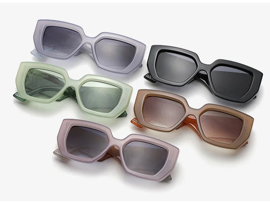 Colorful Wide Square Sunglasses