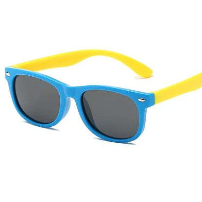 Flexible Rubber Kids Sunglasses UV Protection Baby Silicone AC Lens Sun Glasses