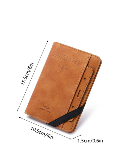 RFID shielded passport and vaccine card holder, movable card slot
