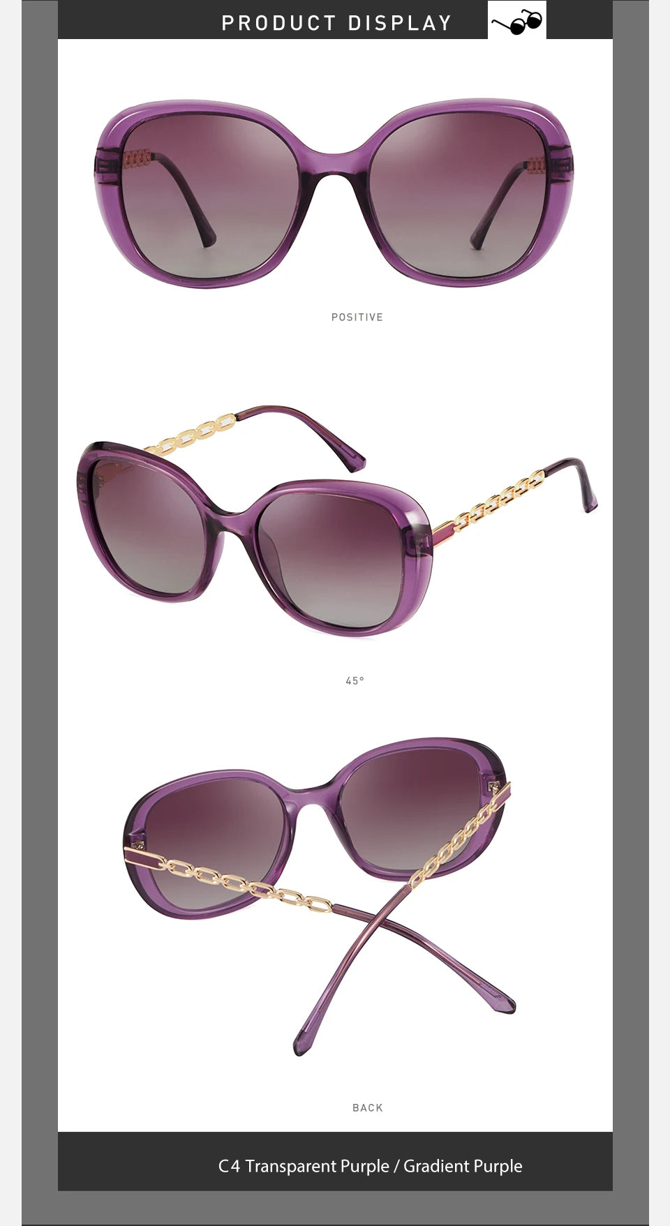Ladies Polarized Driving Sunglasses In Ultraviolet Uv400 Protection