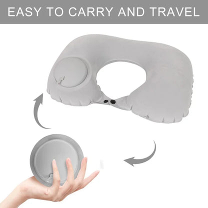 1pc Inflatable U-Shape Travel Neck Pillows