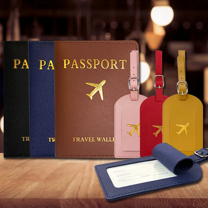 PU Leather Luggage Suitcase Tag Travel Accessories