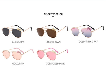 Children Classic Pilot Sunglasses Metal Frame Eyewear