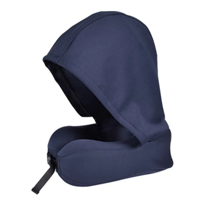 Hooded Memory Cotton U-shaped Neck Pillow
