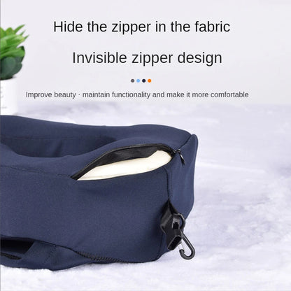 Hooded Memory Cotton U-shaped Neck Pillow