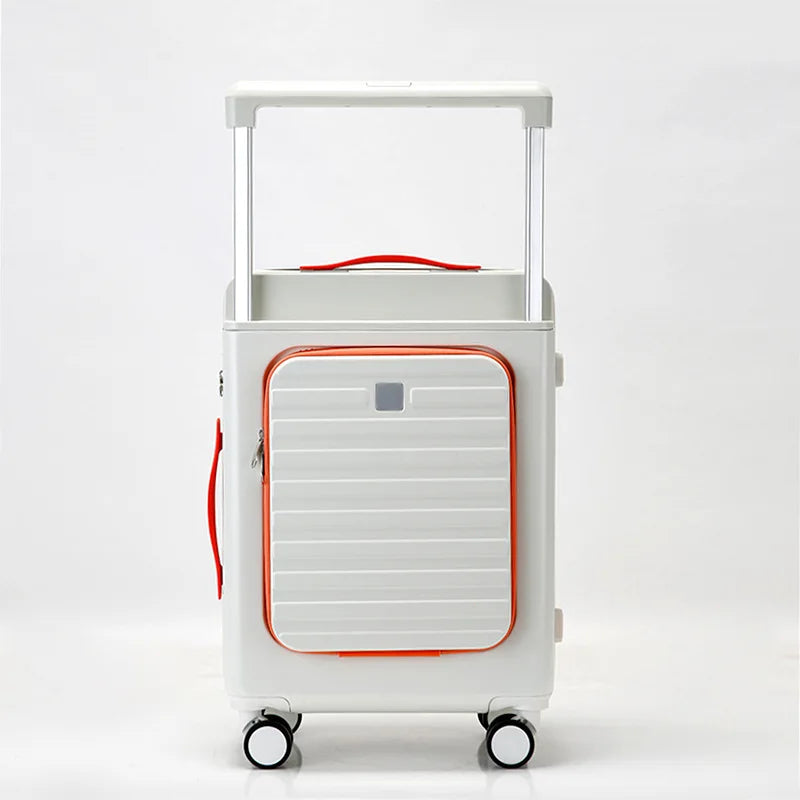 Carry On Lightweight Luggage Wide Handle PC Hardshell Suitcases with Spinner Wheels & TSA Lock