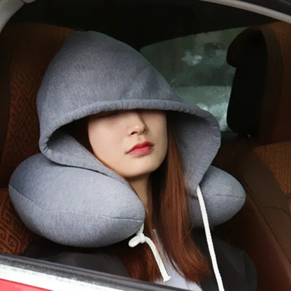 Lightweight U-shaped Hooded Travel Pillows