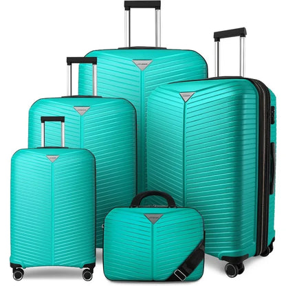 Luggage Sets 5 Piece, Expandable, Spinner Wheels