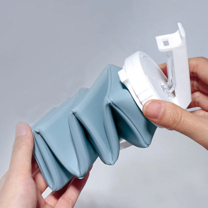 620ml Folding Silicone Portable Water Bottle for Sports and Travel