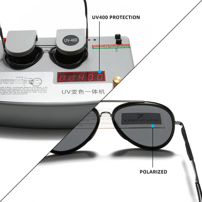 Classic Pilot Polarized Sunglasses with UV Blocking Oculos