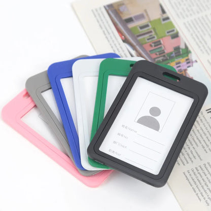 Colorful Plastic ID Holder with Lanyard