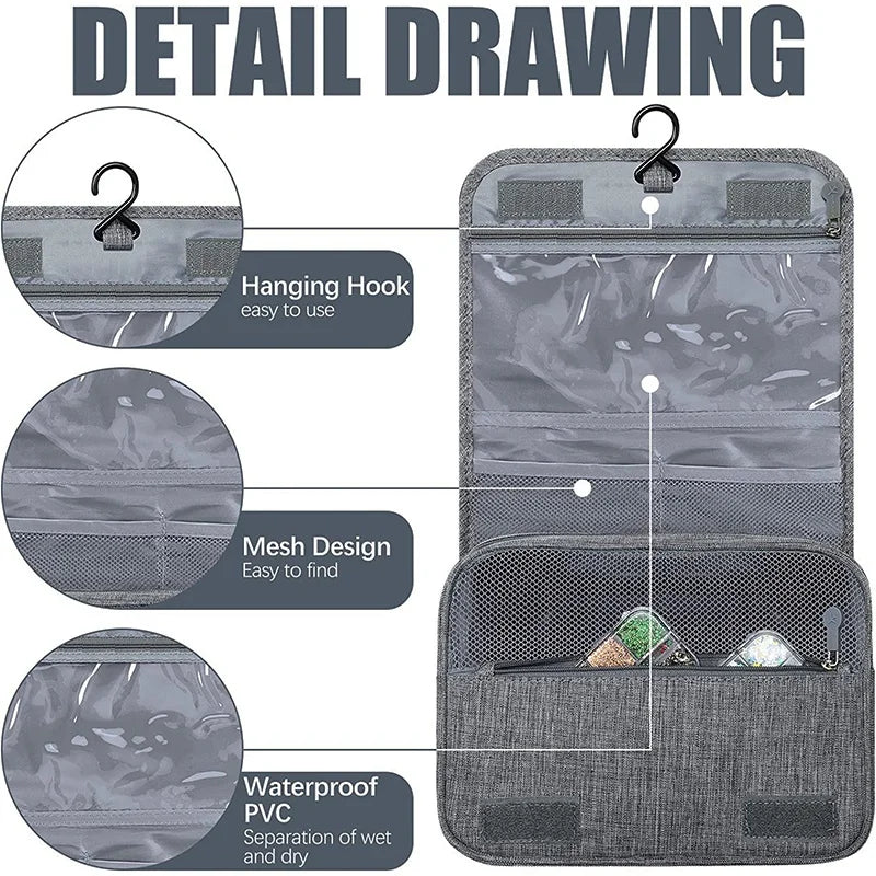 Foldable Toiletry  Hanging Bag