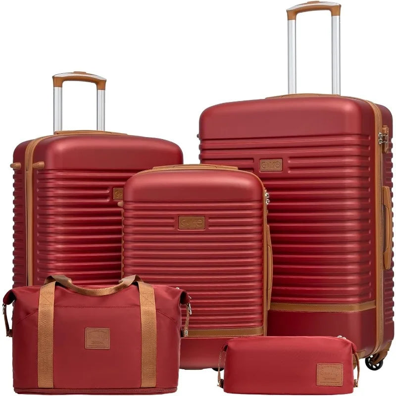 Suitcase Set 3 Piece Luggage Set Carry On Travel Luggage TSA Lock Spinner Wheels Hardshell Lightweight Luggage Set
