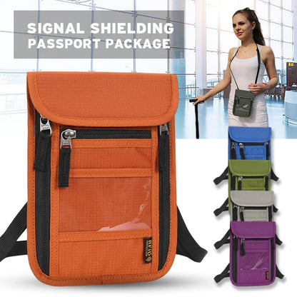Family Passport Holder Organizer Case with RFID Blocking Multi-Pockets